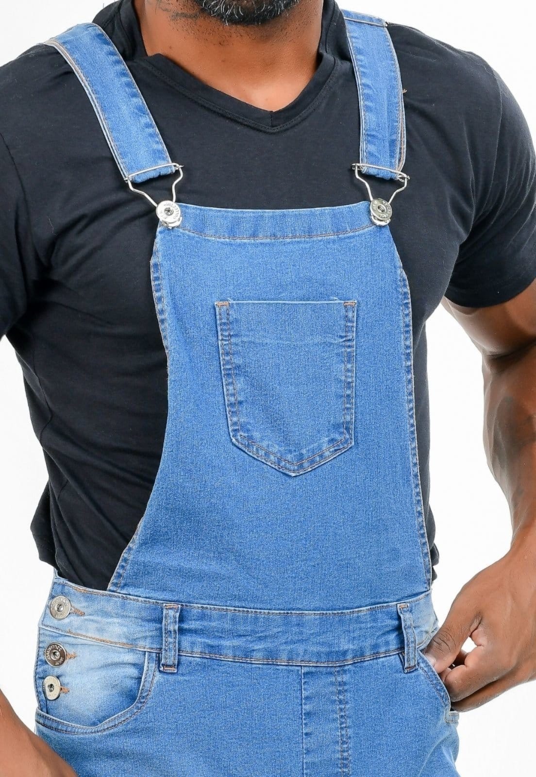 Vista 2 Macacão Masculino Alleppo Medelin Alleppo Jeans jeans