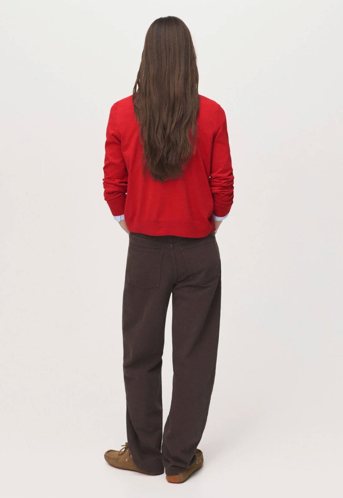 Vista 2 Cardigan Feminino Mango LUCCAV Mango vermelho