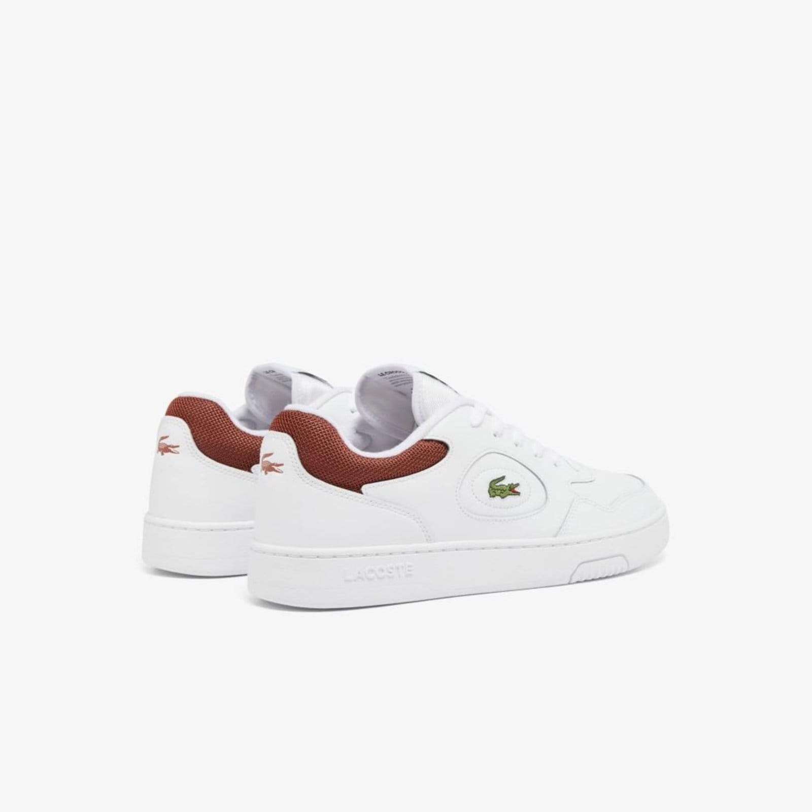 Vista 2 Tênis Lacoste Masculinos Lineset de Couro Lacoste branco