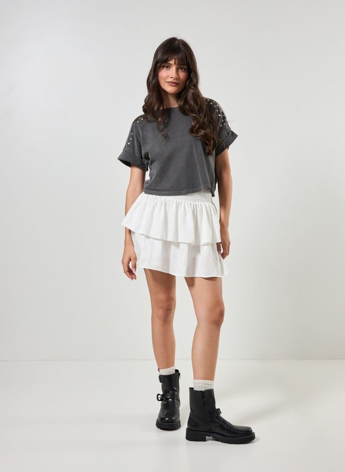 Vista principal Saia Babadinhos Off Youcom white