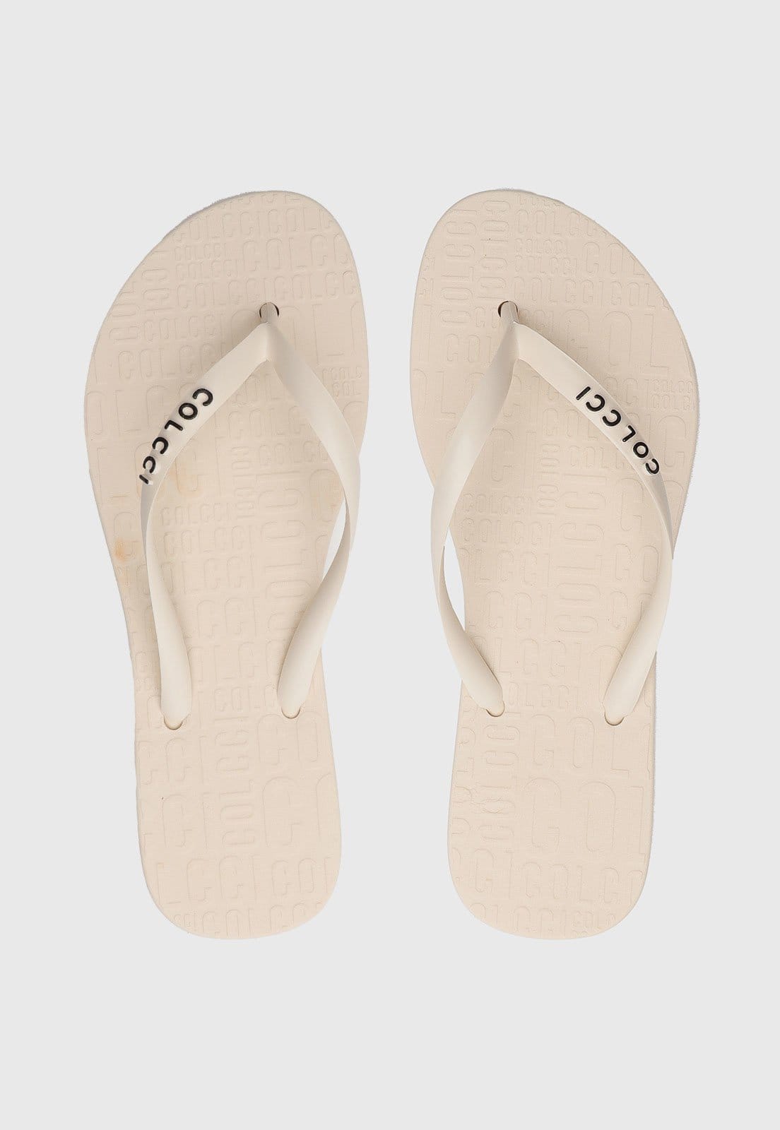 Chinelo Colcci Logo Off-White