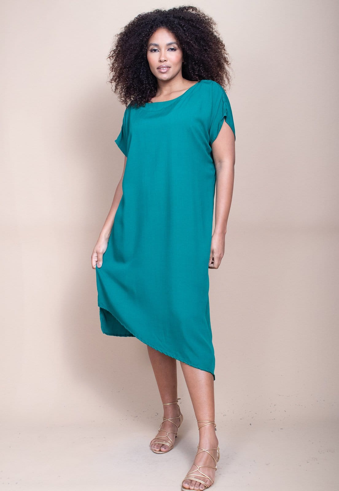 Vestido Cabanafree Midi Plano