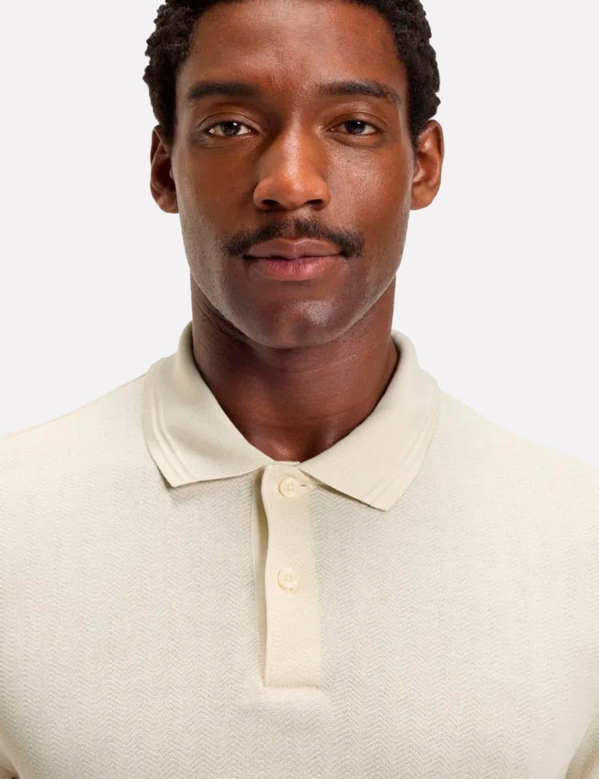 Vista 2 Polo Hugo Boss Masculina Regular C-Parlay 240 Areia Hugo Boss bege