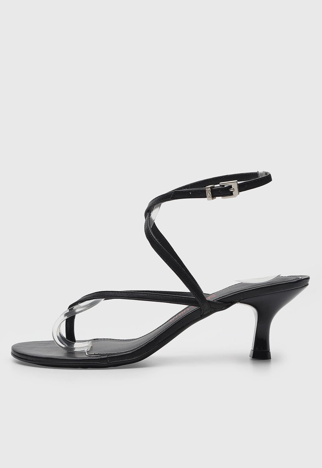 Sandália Feminina Santa Lolla Salto Taça Preta