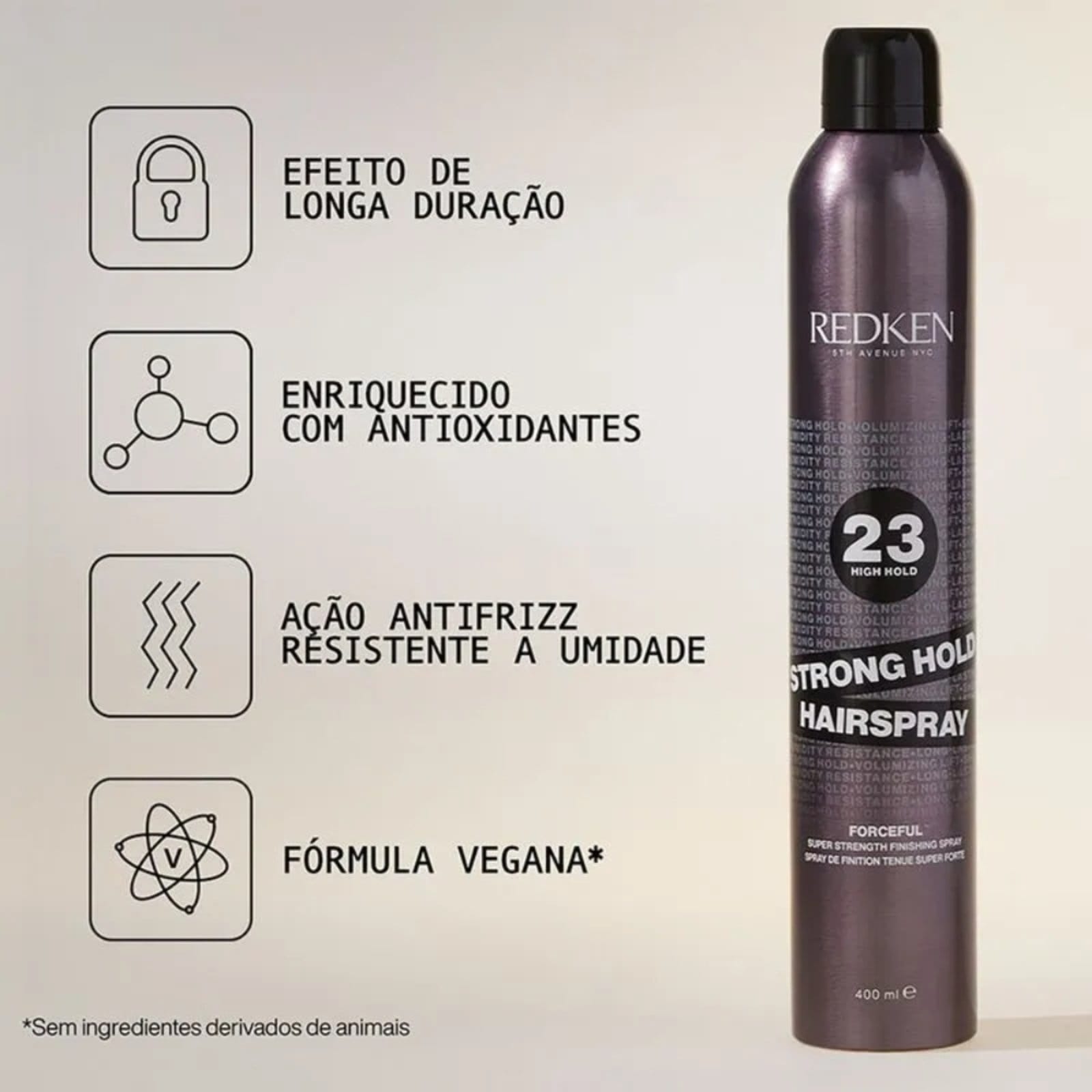 Vista 2 Spray Fixador 23 Strong Hold Hairspray Redken Redken roxo