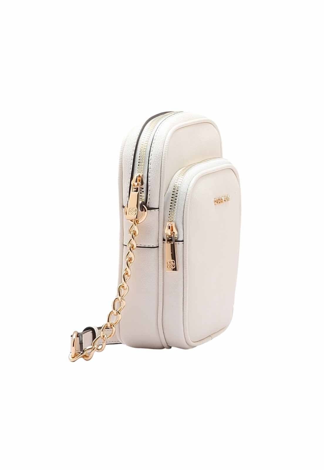 Vista 2 Bolsa Feminina Chenson Original Transversal Off-White 3484934 Chenson off-white white