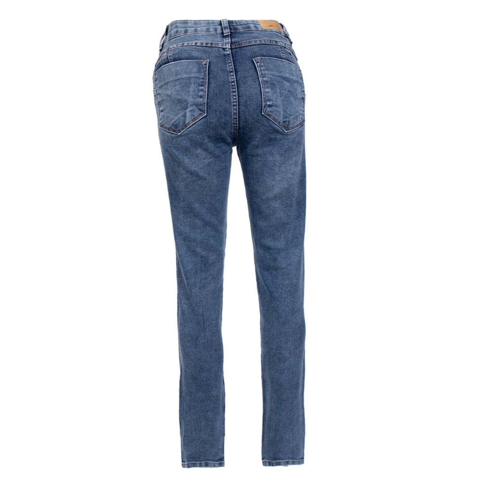 Vista 2 Calça Jeans Feminina Sawary Levanta Bumbum Escuro Sawary azul