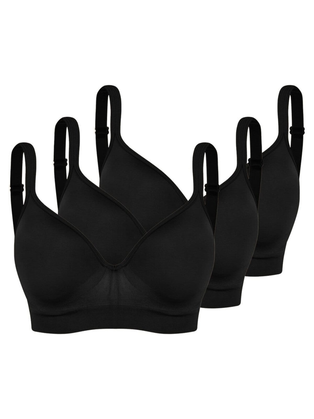 Vista principal Kit com 3 Sutiãs com Aro e Bojo Trifil 0975 Taça C TRIFIL preto