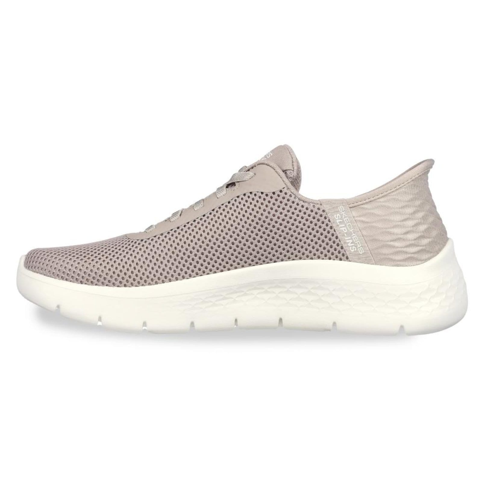 Vista 2 Tênis Skechers Go Walk Flex Slip-ins Feminino Skechers bege