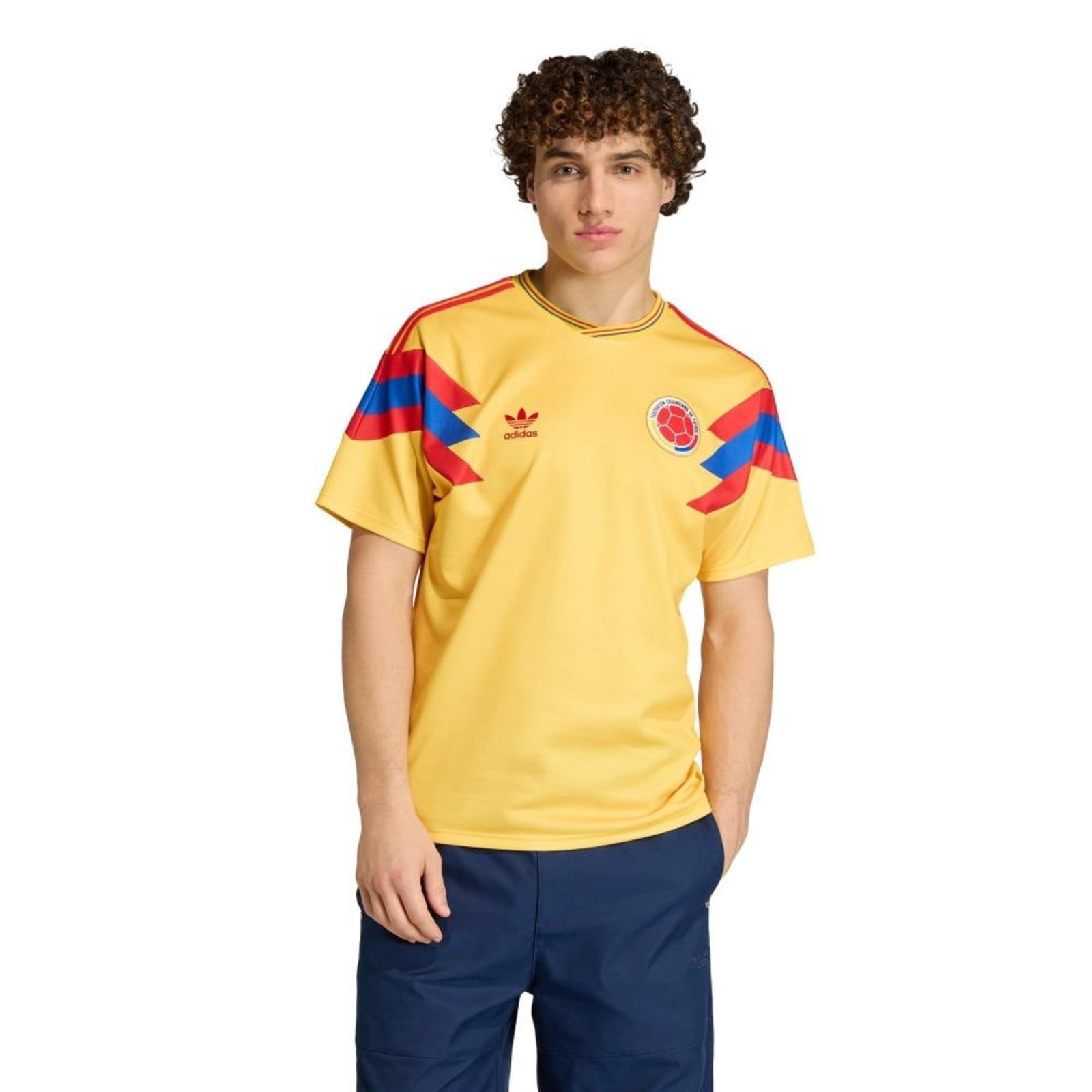 Vista principal Camisa II Seleção da Colômbia 1990 adidas Performance Adidas amarelo