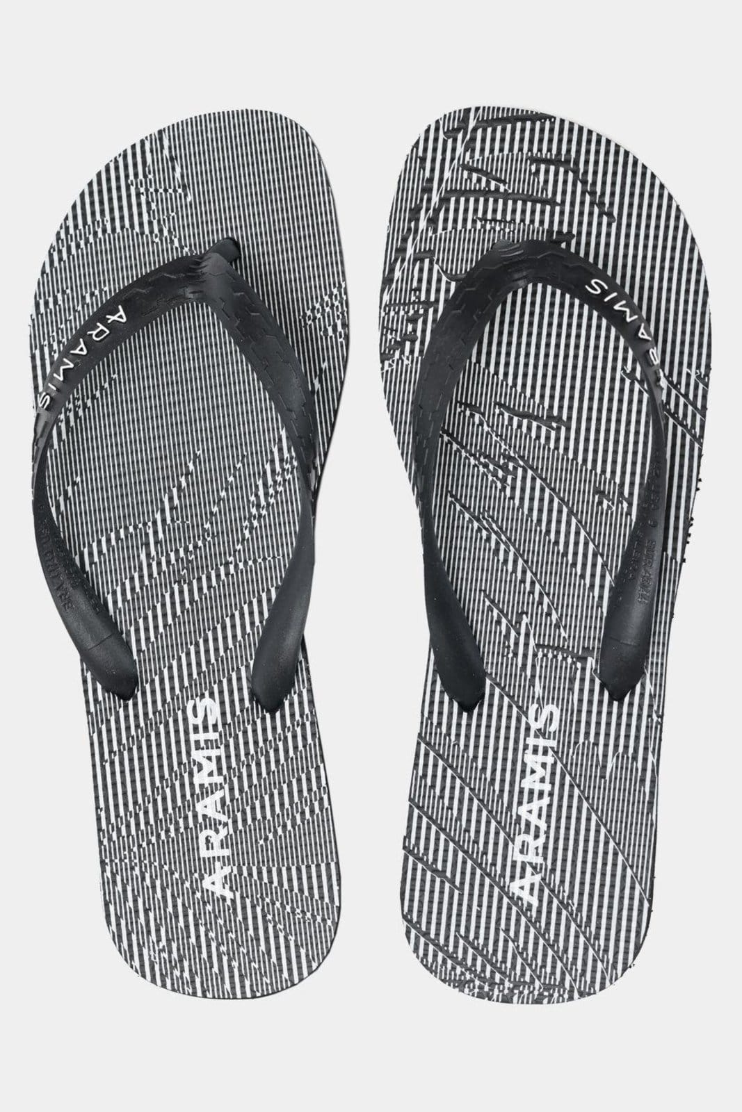 Vista 2 Chinelo Aramis Folhagens Aramis preto