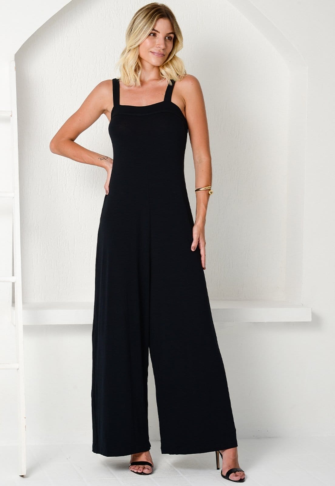 Macacão Pantalona com Alças Médias B’Bonnie Rafaela