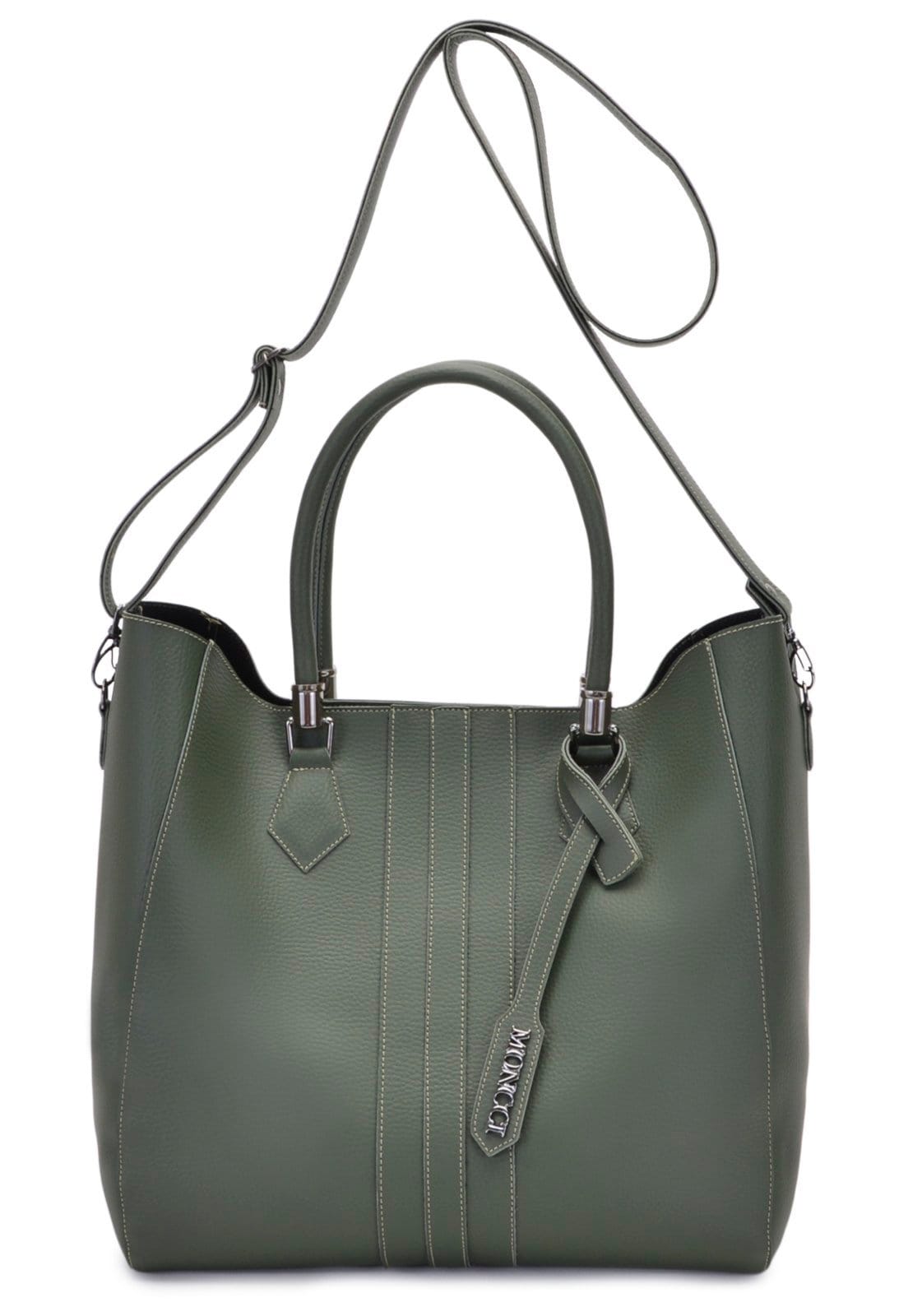 Vista 2 Bolsa Sacola Transversal Grande Moncci Militar MONCCI verde/verde militar verde