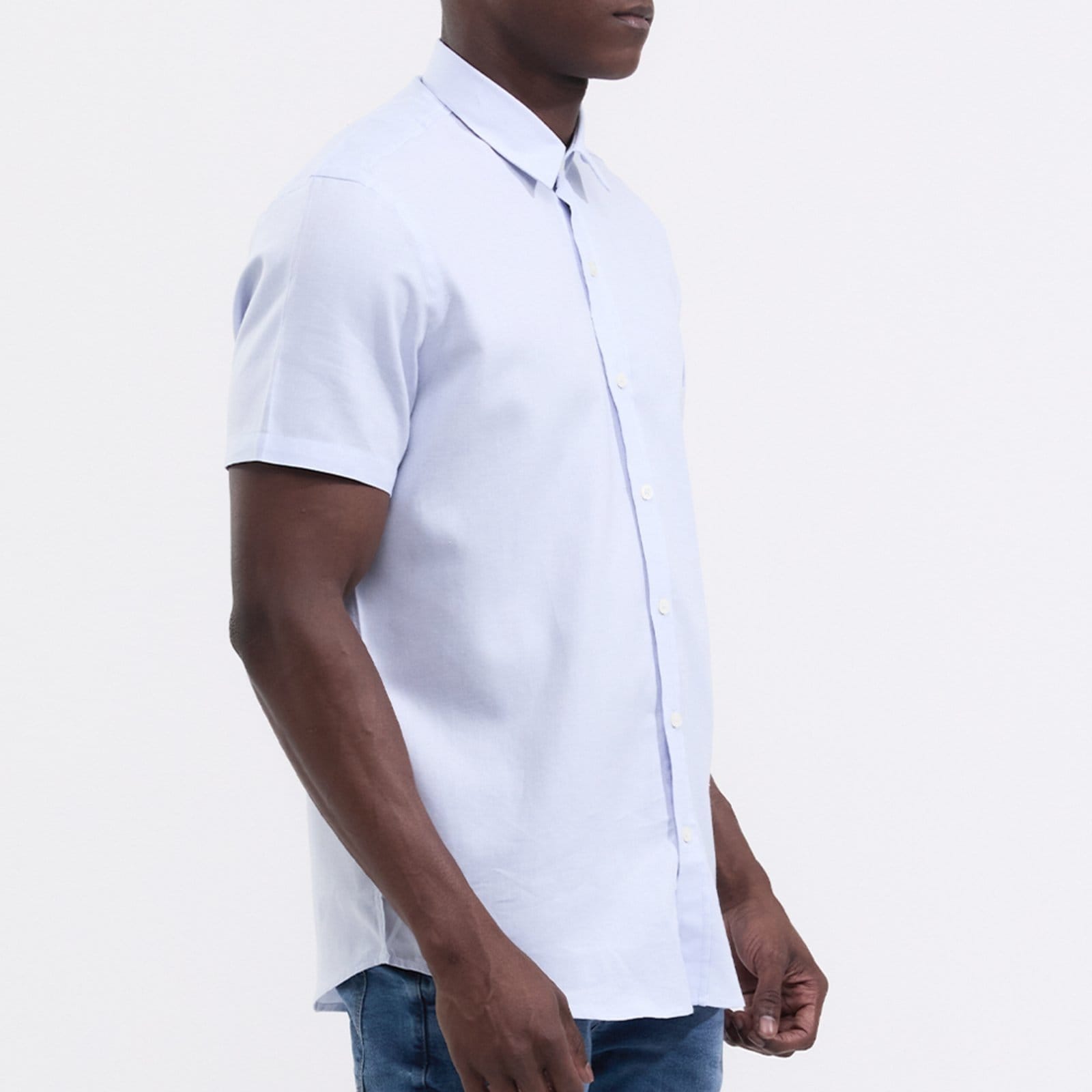 Vista 2 Camisa Nautica Manga Curta Oxford Claro Nautica rosa