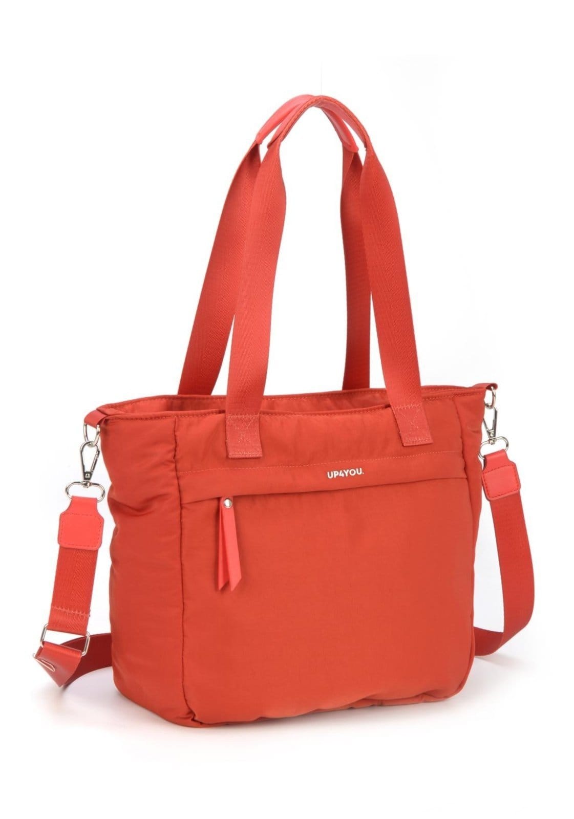 Vista 2 Infantil - Bolsa Tote Pequena Transversal Náilon It's Cool Up4you Up4you laranja