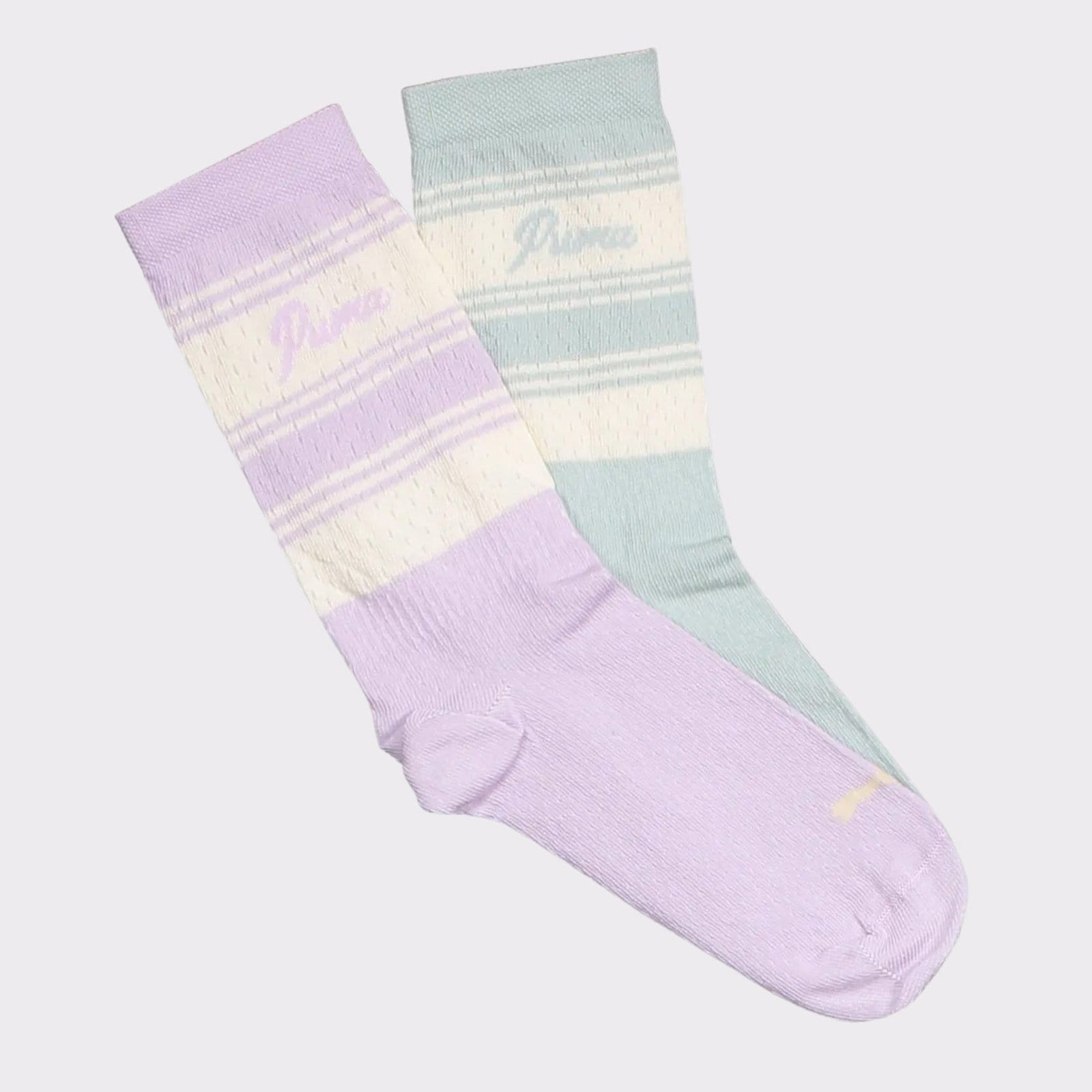 Kit Meias Puma Cano Longo 4 Pares Feminina Lilás e - 2