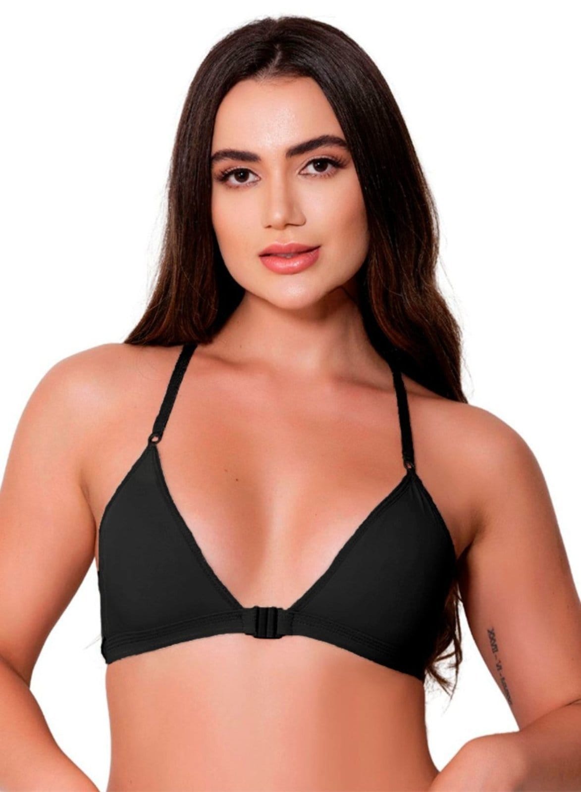 Sutiã Nadador Gabi Lingerie Microfibra Sem Bojo Confortável Alças Reguláveis Dia a Dia Elegante