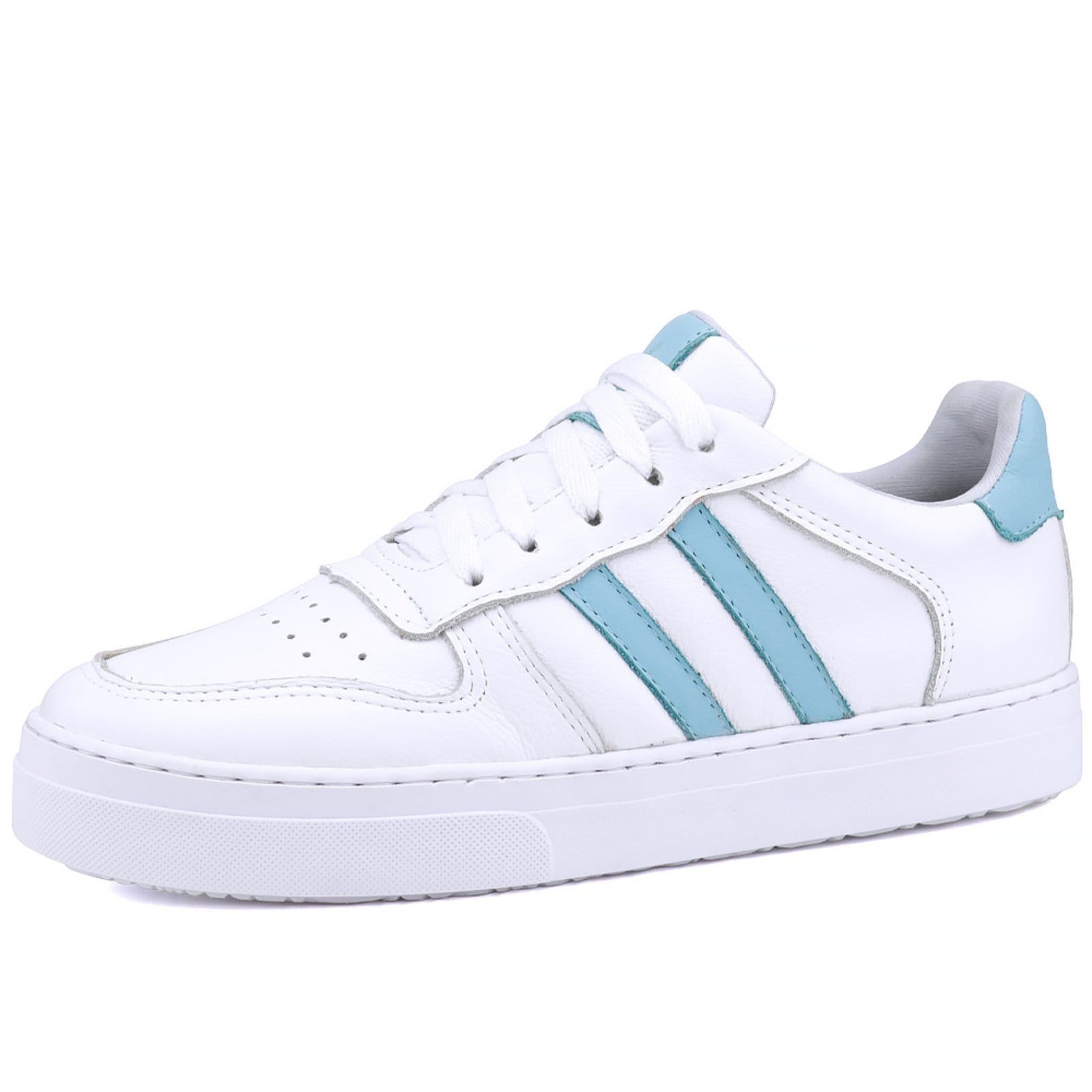 Tênis Casual Mr. Gutt Couro Branco/Azul
