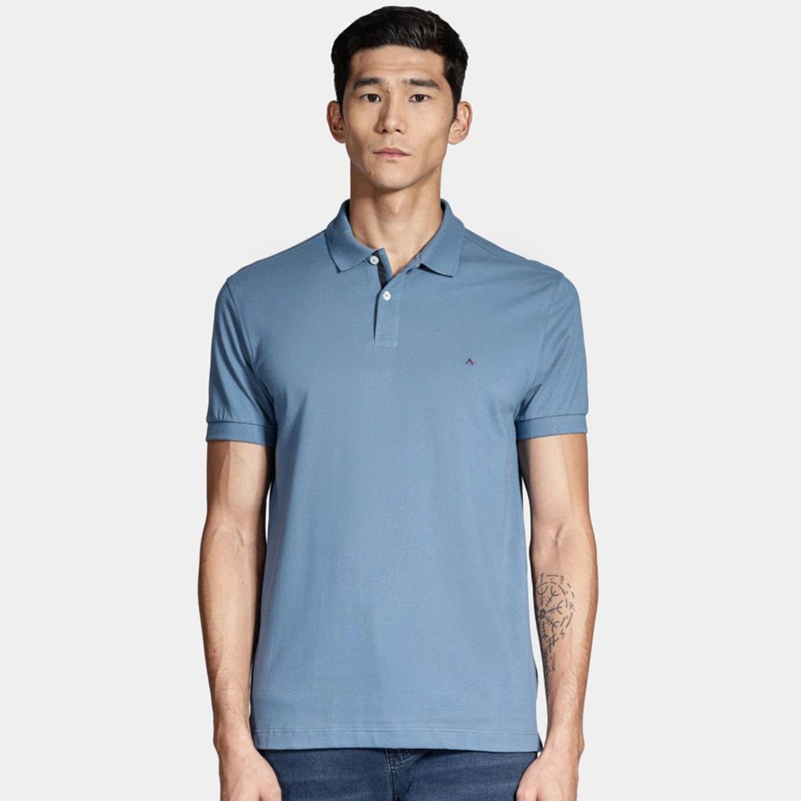 Vista principal Camisa Polo Aramis Detail Ou25 Masculino Aramis azul