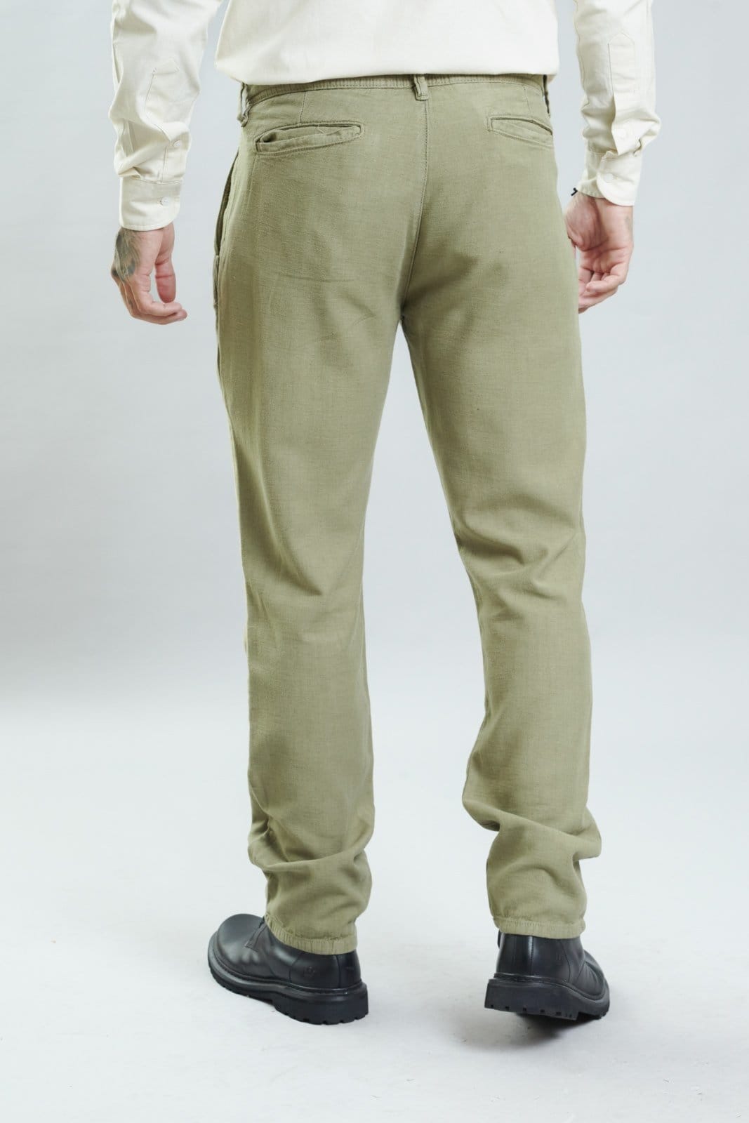 Vista 2 Calça Masculina Alfaiataria Sport Fino em Viscose Dialogo Jeans verde/verde militar/verde oliva verde