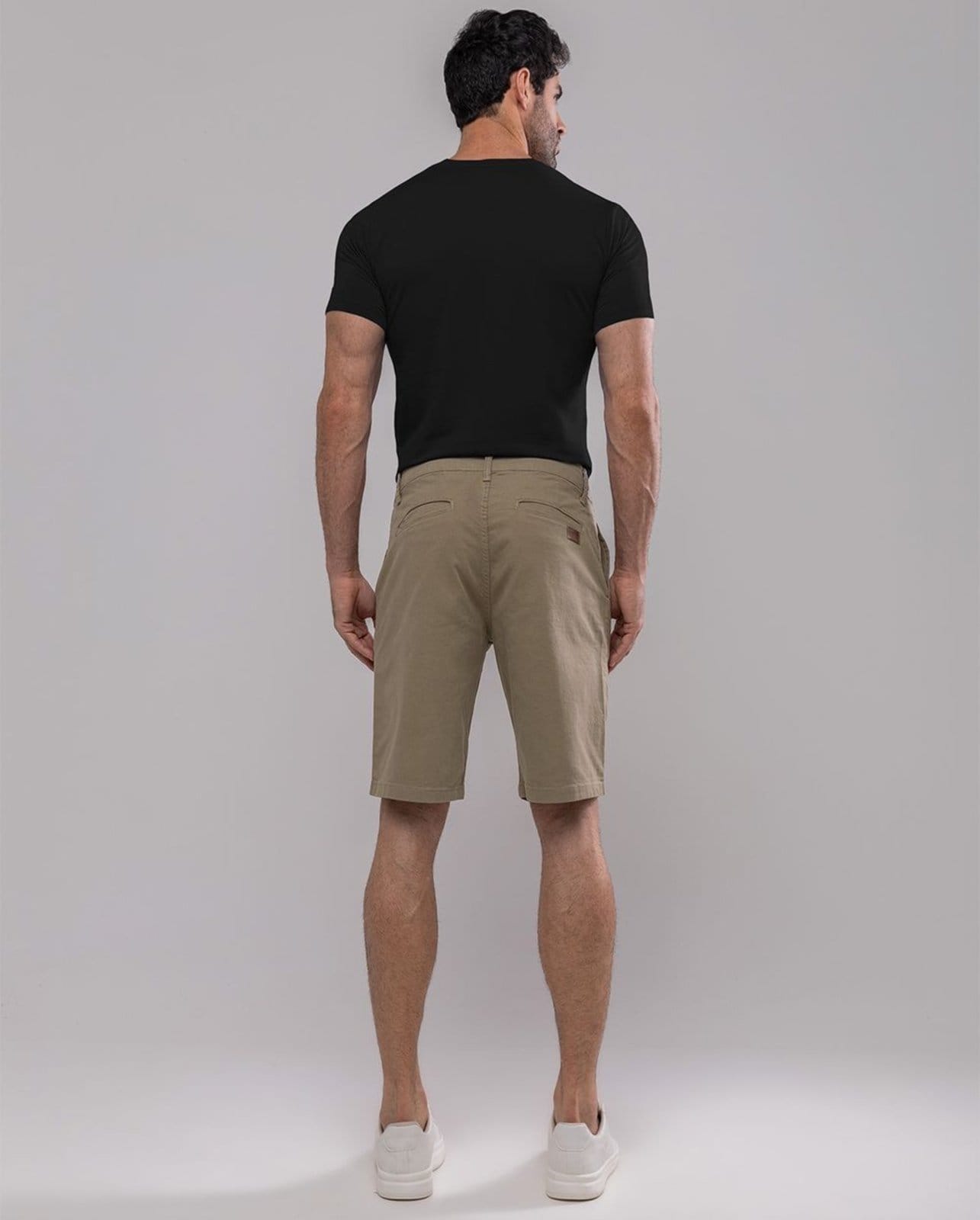 Vista 2 Bermuda Masculina Chino 11100 Capuccino Consciência marrom