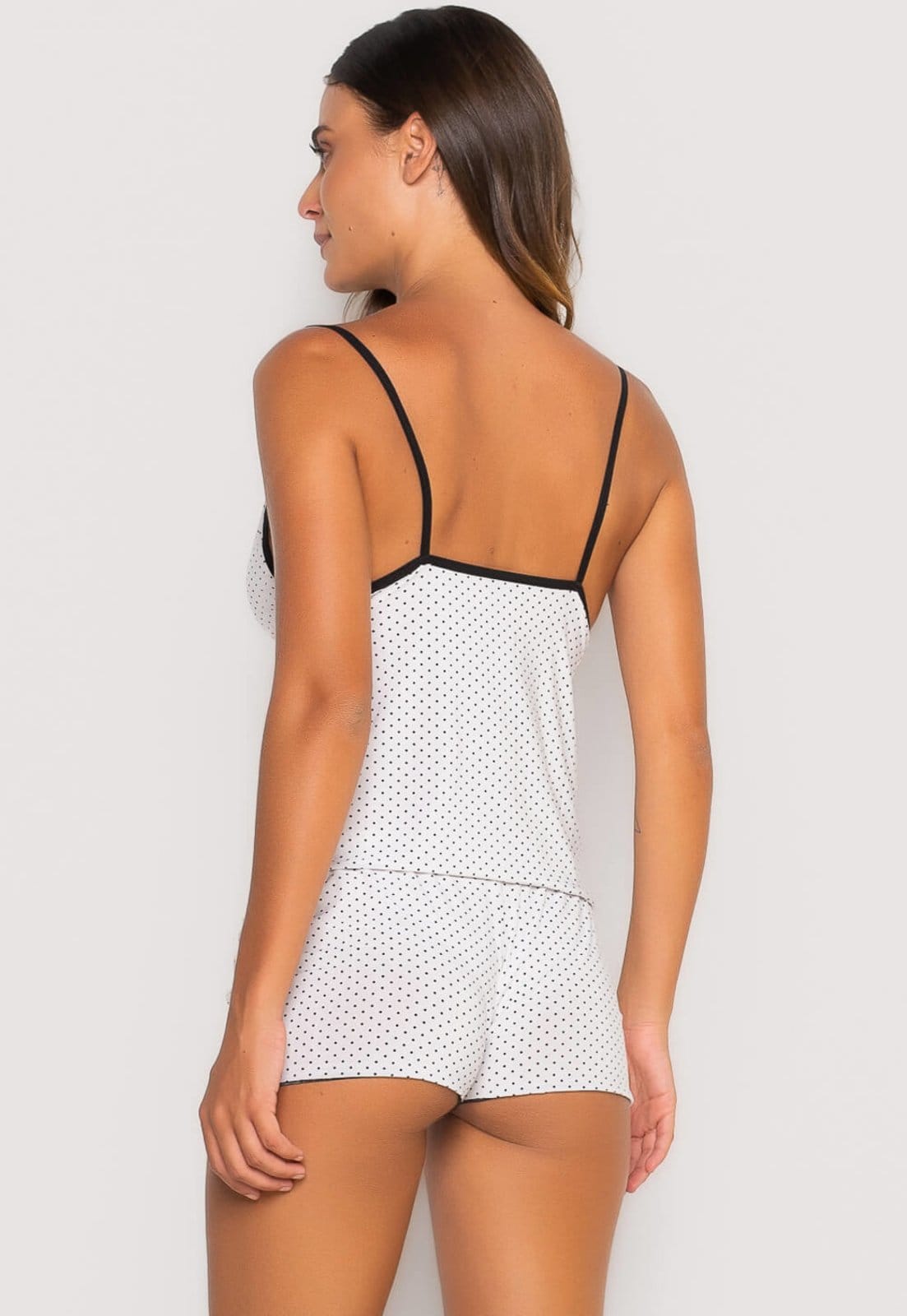 Baby Doll Bravaa Store Liganete Estampado Conjunto Pijama Barato Promoção Super Confortável 086 - 2