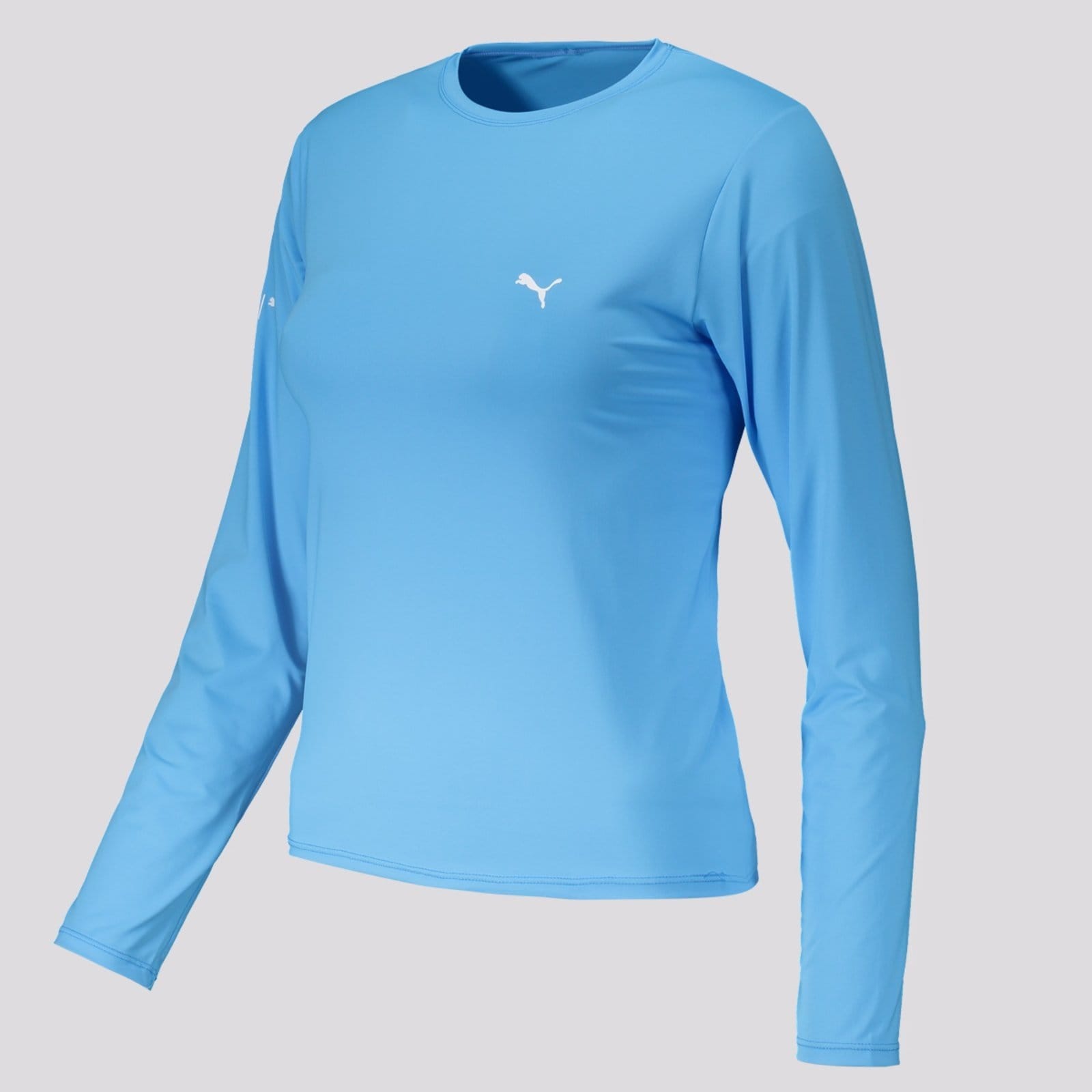 Vista 2 Camiseta Puma Manga Longa UV50+ Feminina Puma azul