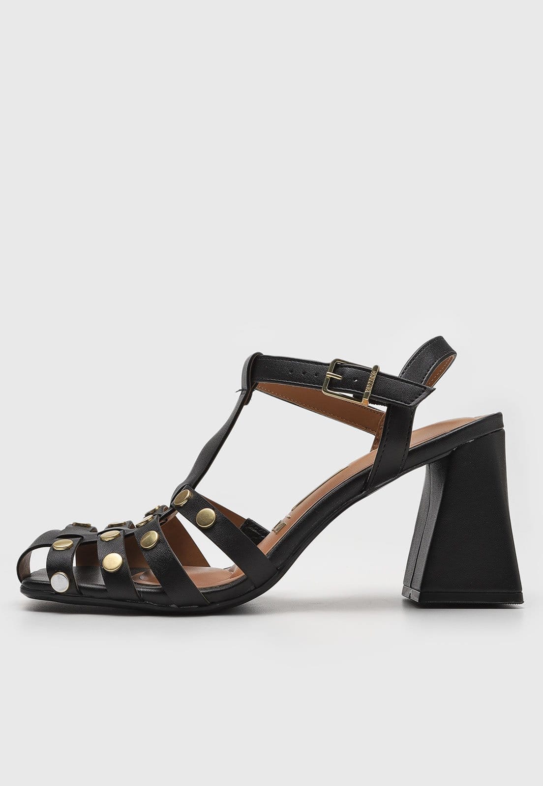 Sandália Vizzano Fechada Tachas Preta