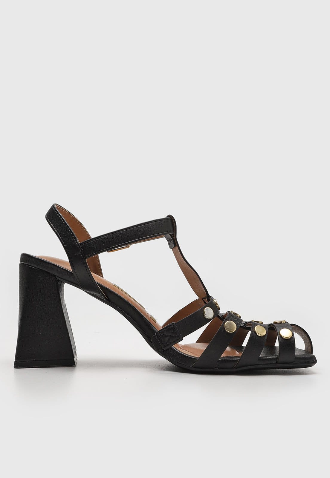 Vista 2 Sandália Vizzano Fechada Tachas Preta VIZZANO preto