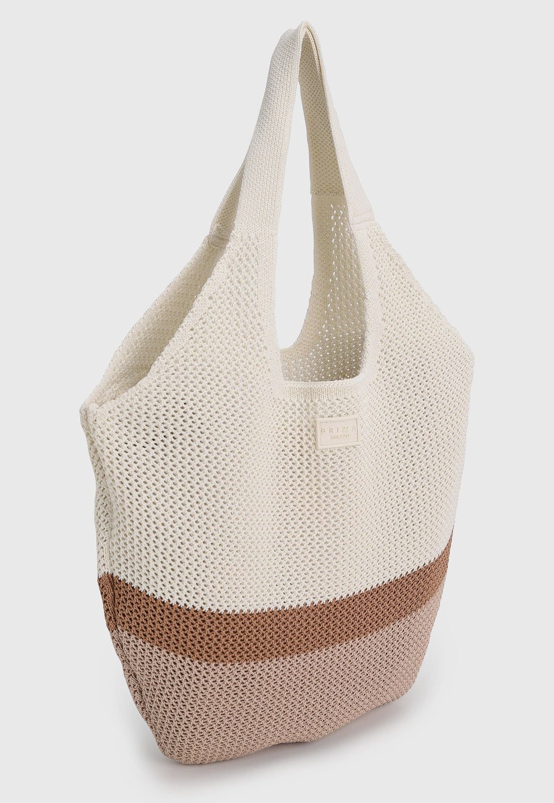Vista 2 Bolsa Feminina Brizza Arezzo Trama Vazada Off-White Brizza Arezzo off-white white