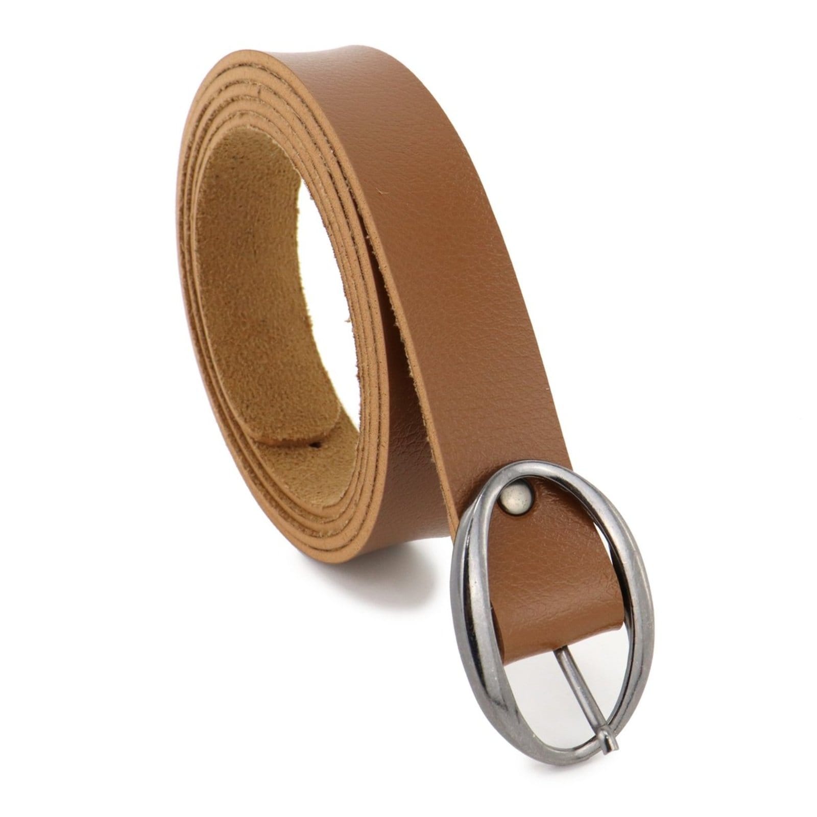 Cinto Feminino Fivela Oval 25 mm Liso Social Executivo - 2