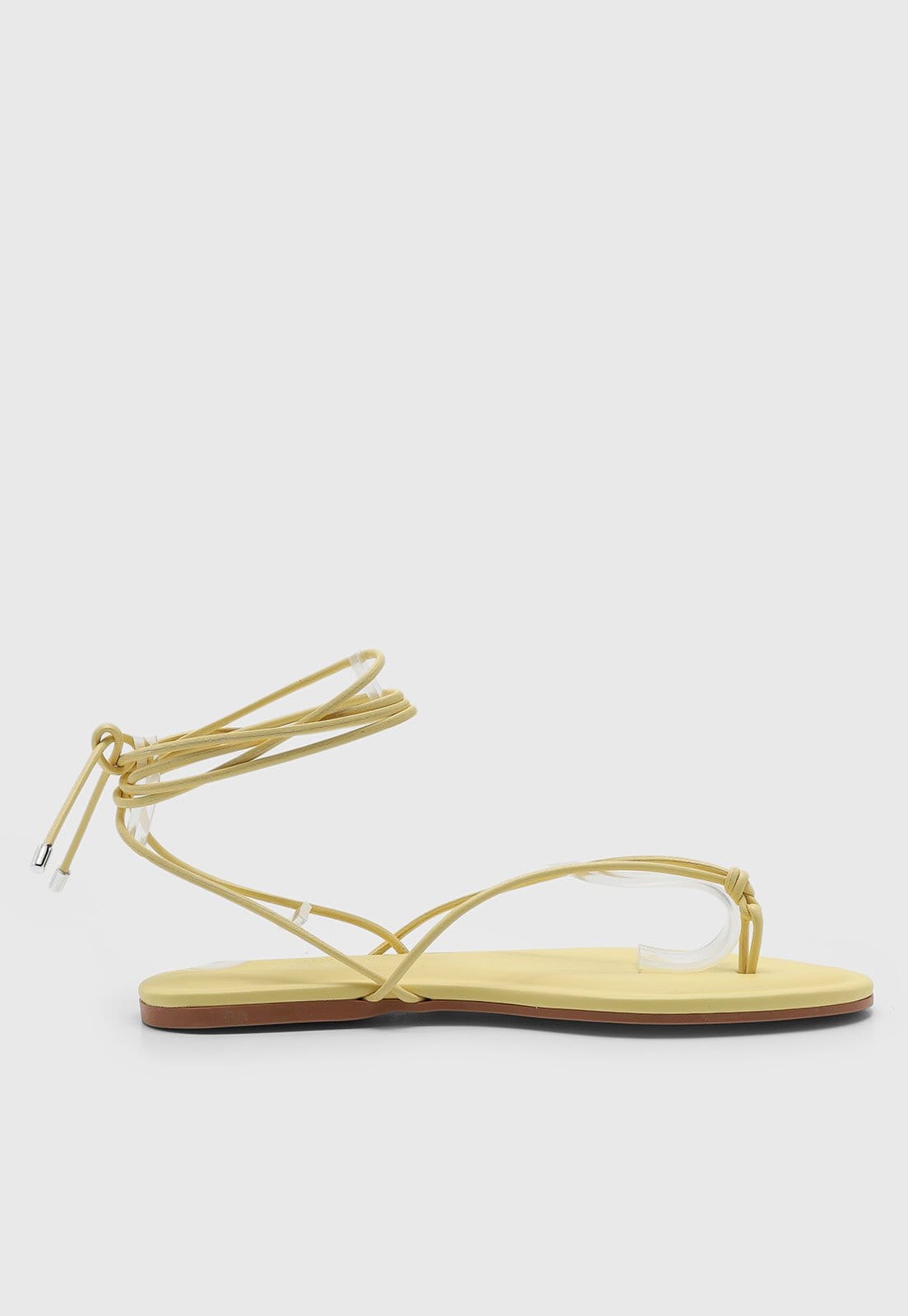 Vista 2 Rasteira Feminina Santa Lolla Amarração Amarela Santa Lolla amarelo