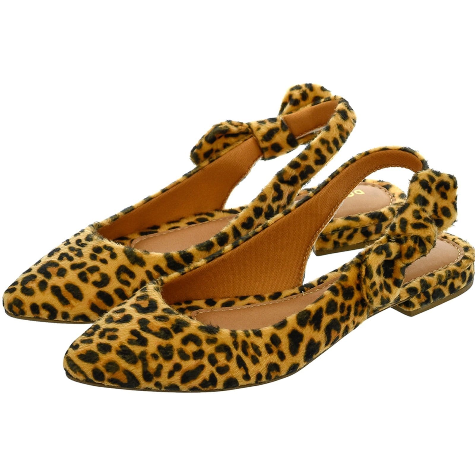 Sapatilha Feminina Bico Fino Mule Slingback CM Calçados Laço Camurça