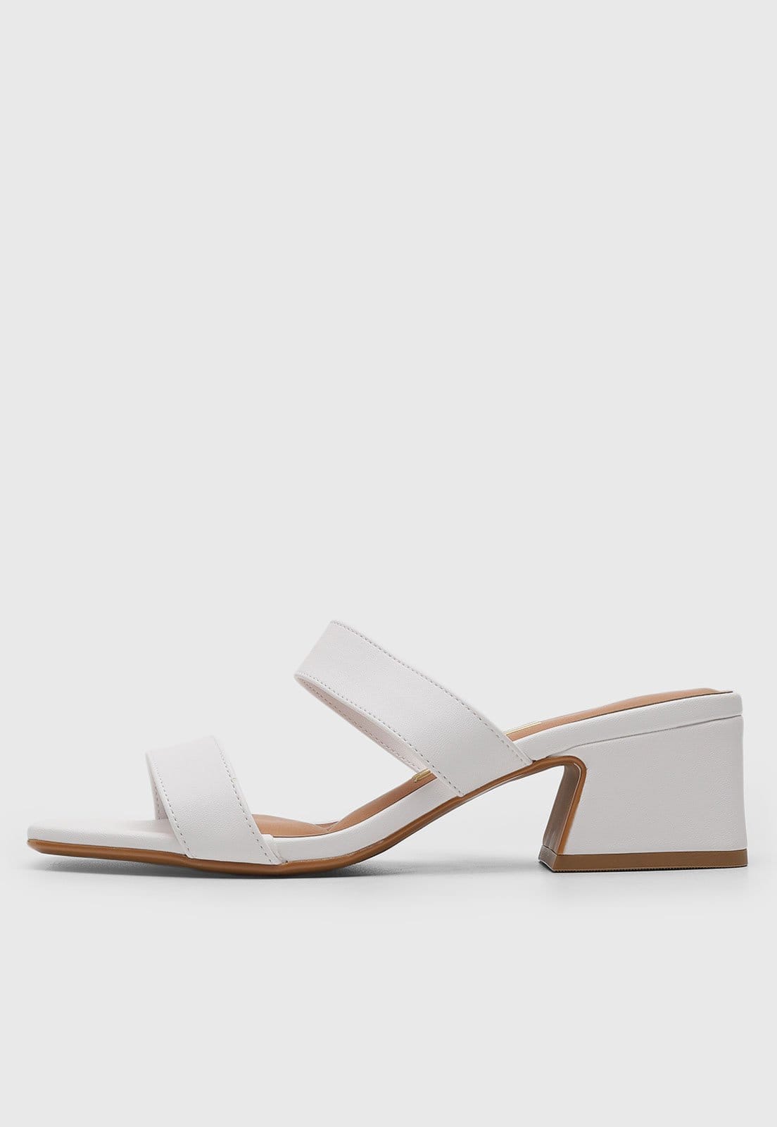 Tamanco Feminino Vizzano Salto Baixo Branca