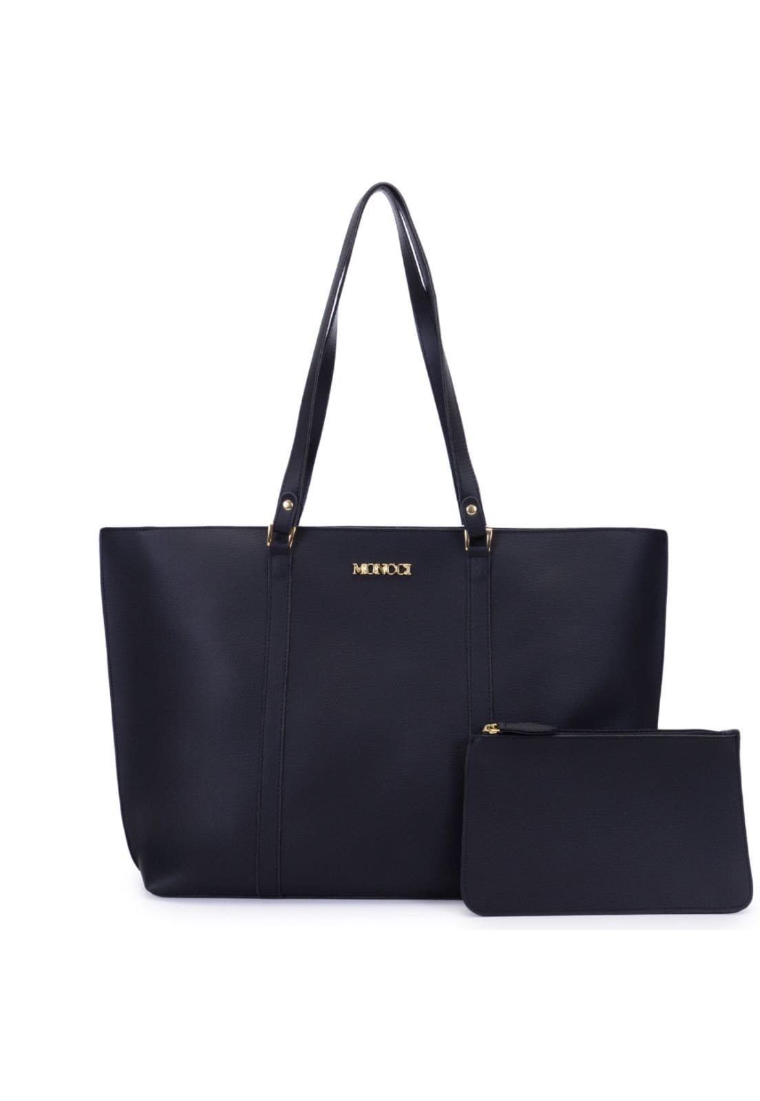 Bolsa Grande com fivela feminina cabe notebook bolsa faculdade trabalho casual