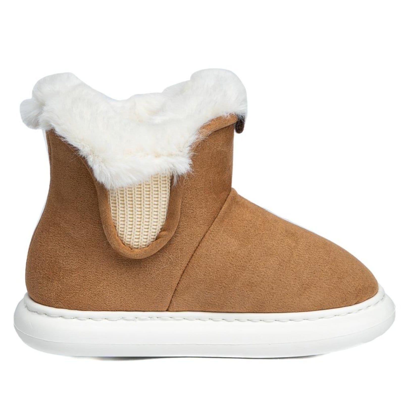 Vista principal Infantil - Pantufa Bota Feminina Flowfa Emma Caramelo Flowfa incolor