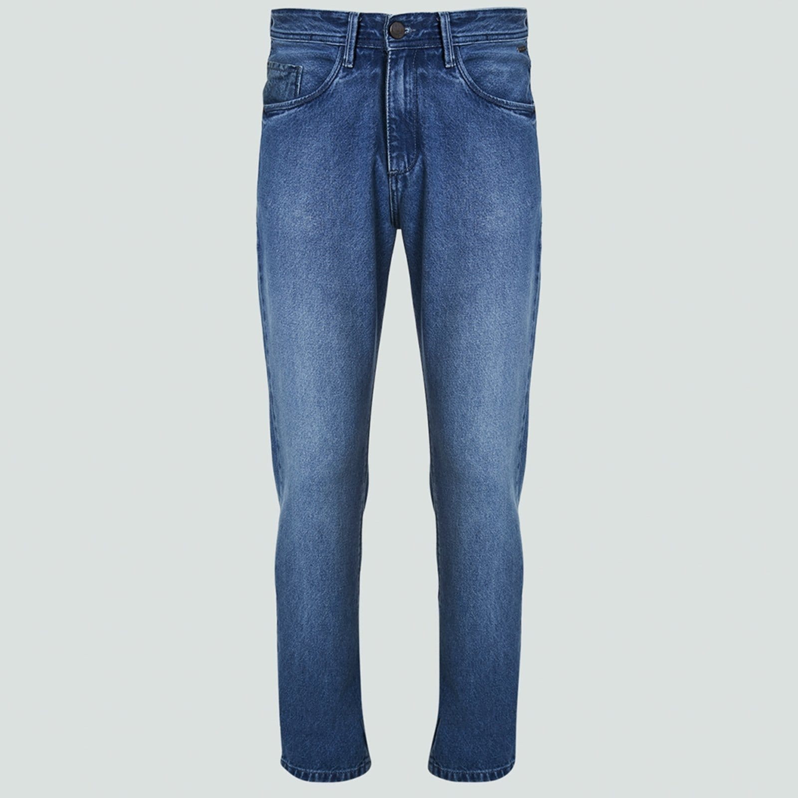 Vista principal Calça Jeans Dudalina Right Bolso Ve25 Médio Masculino Dudalina azul