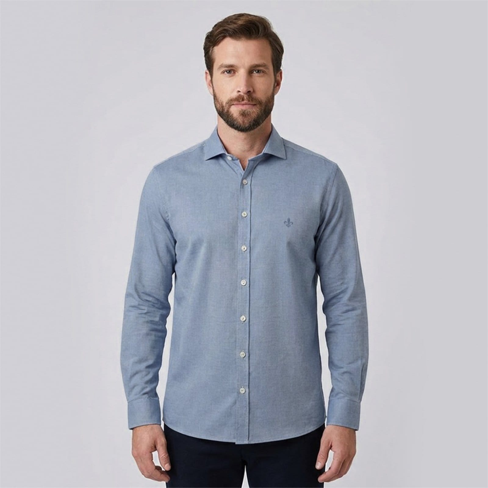 Camisa Dudalina Slim Oxford Lisa Ou26 Masculino