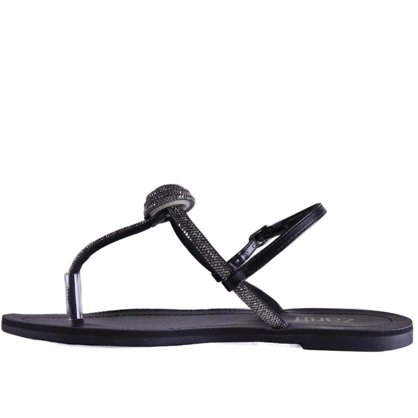 Vista 2 Sandália Feminina Zariff 2405 Preto/Grafite Zariff incolor