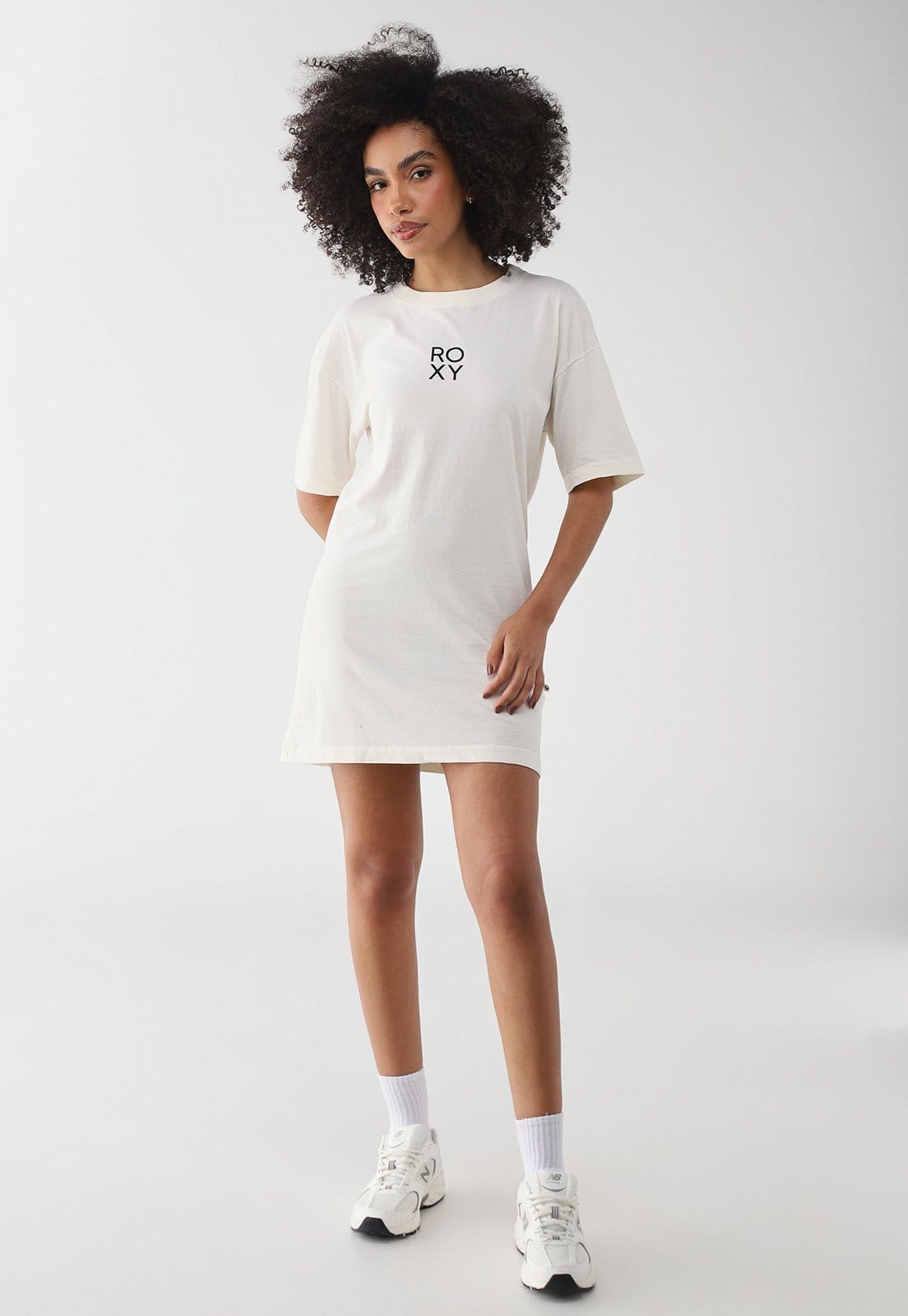 Vista 2 Vestido Feminino Roxy Lazy Day Off-White Roxy off-white white
