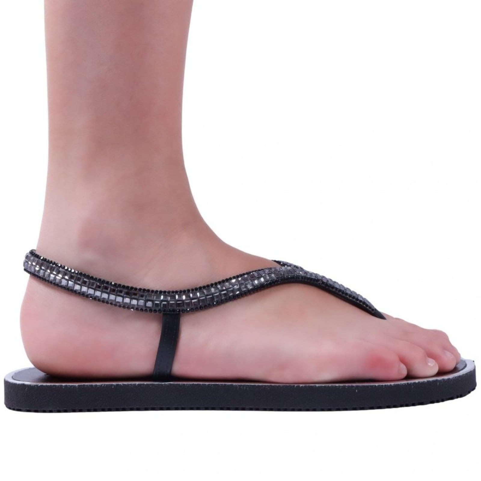 Vista principal Rasteirinha Feminina Zariff Sd2402 Zariff Zariff preto