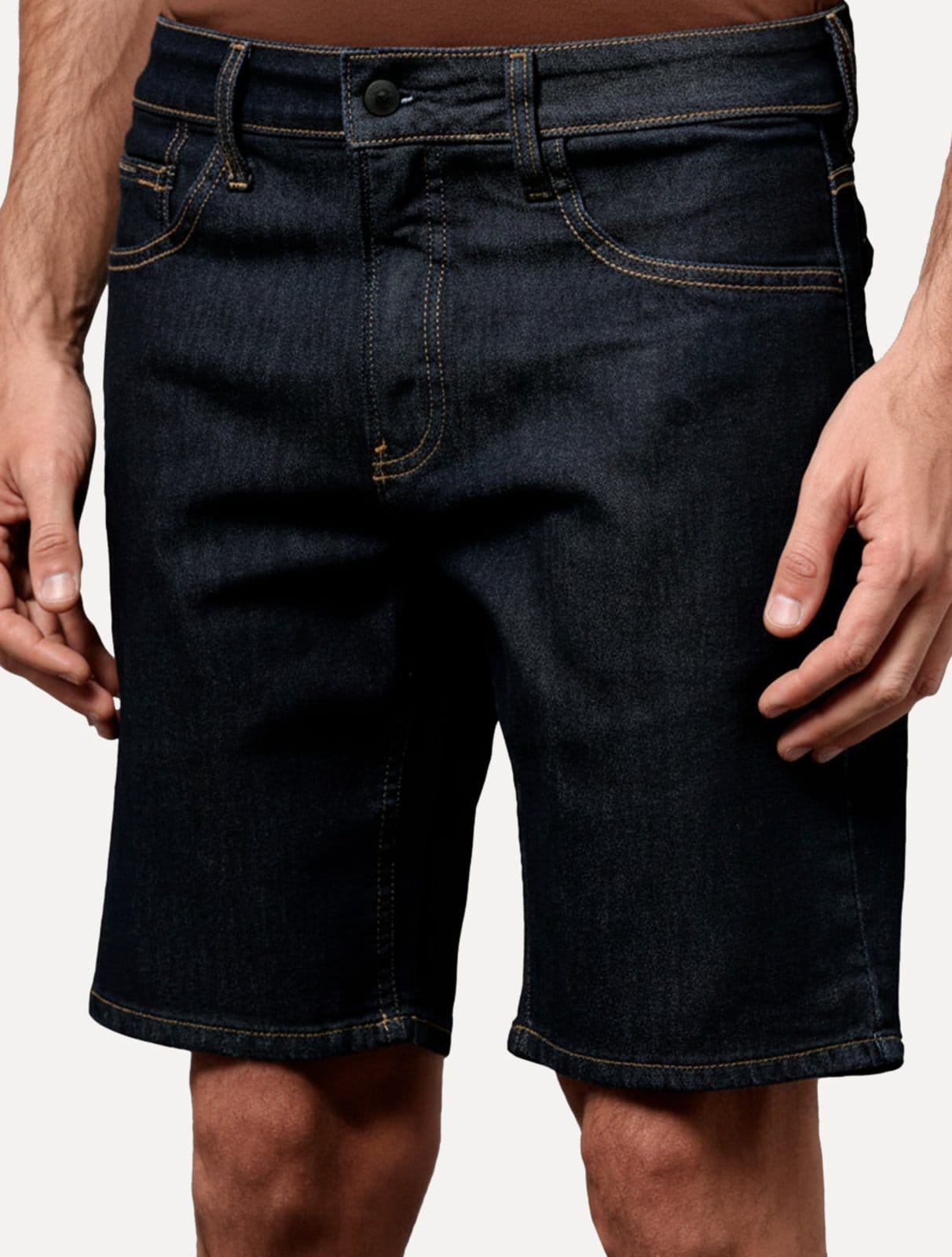 Bermuda Calvin Klein Jeans Masculina Five Pockets Escura