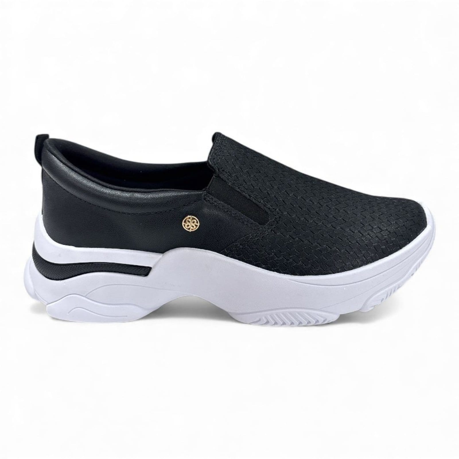 Vista 2 Tênis Feminino Slip On Sola Alta Ramarim 2674101-4 RAMARIM preto