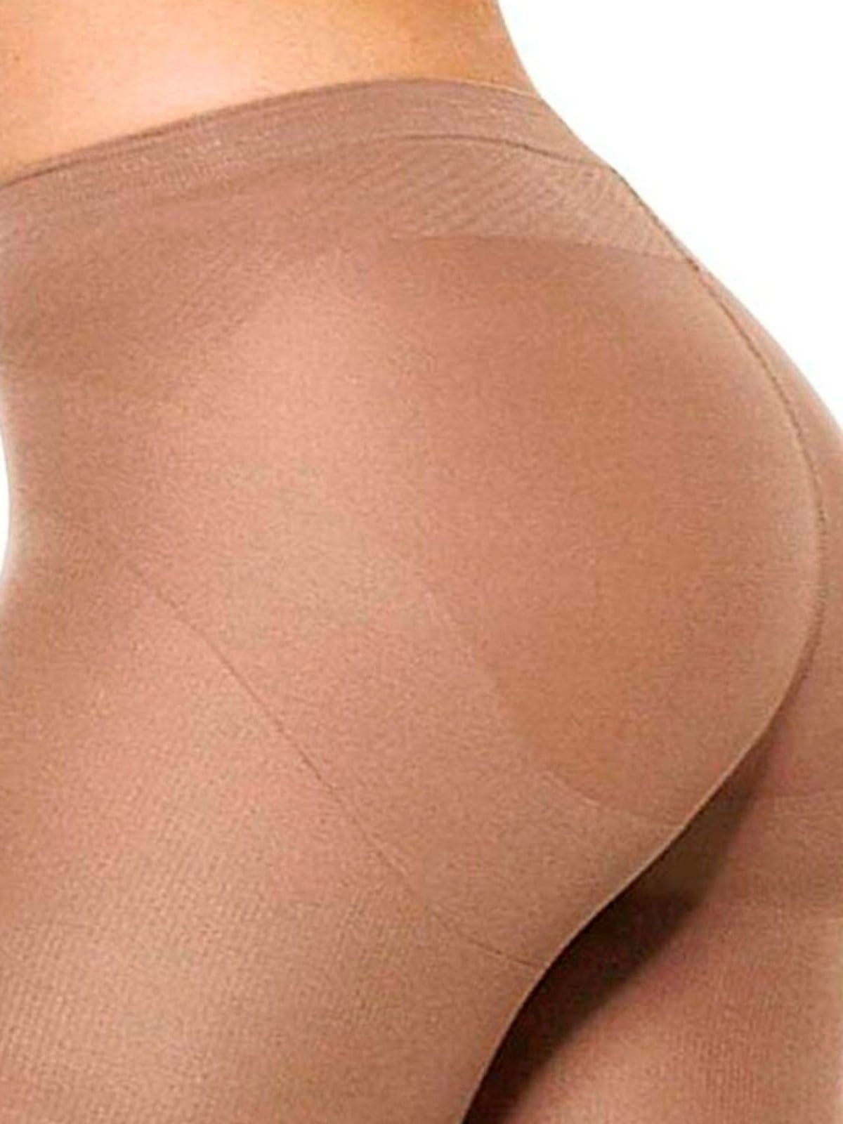 Vista 2 Bermuda Feminina Redutora Up Line Loba Lupo bege