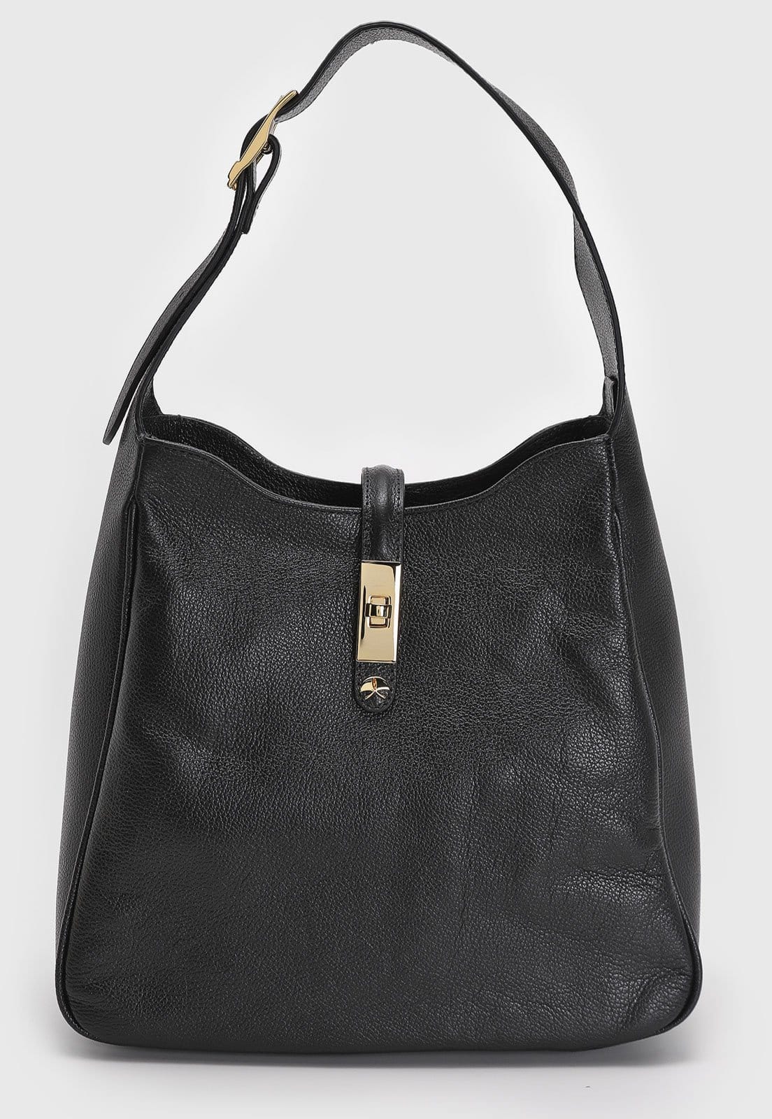 Vista principal Bolsa Luiza Barcelos Tiracolo Lisa Preta Luiza Barcelos preto