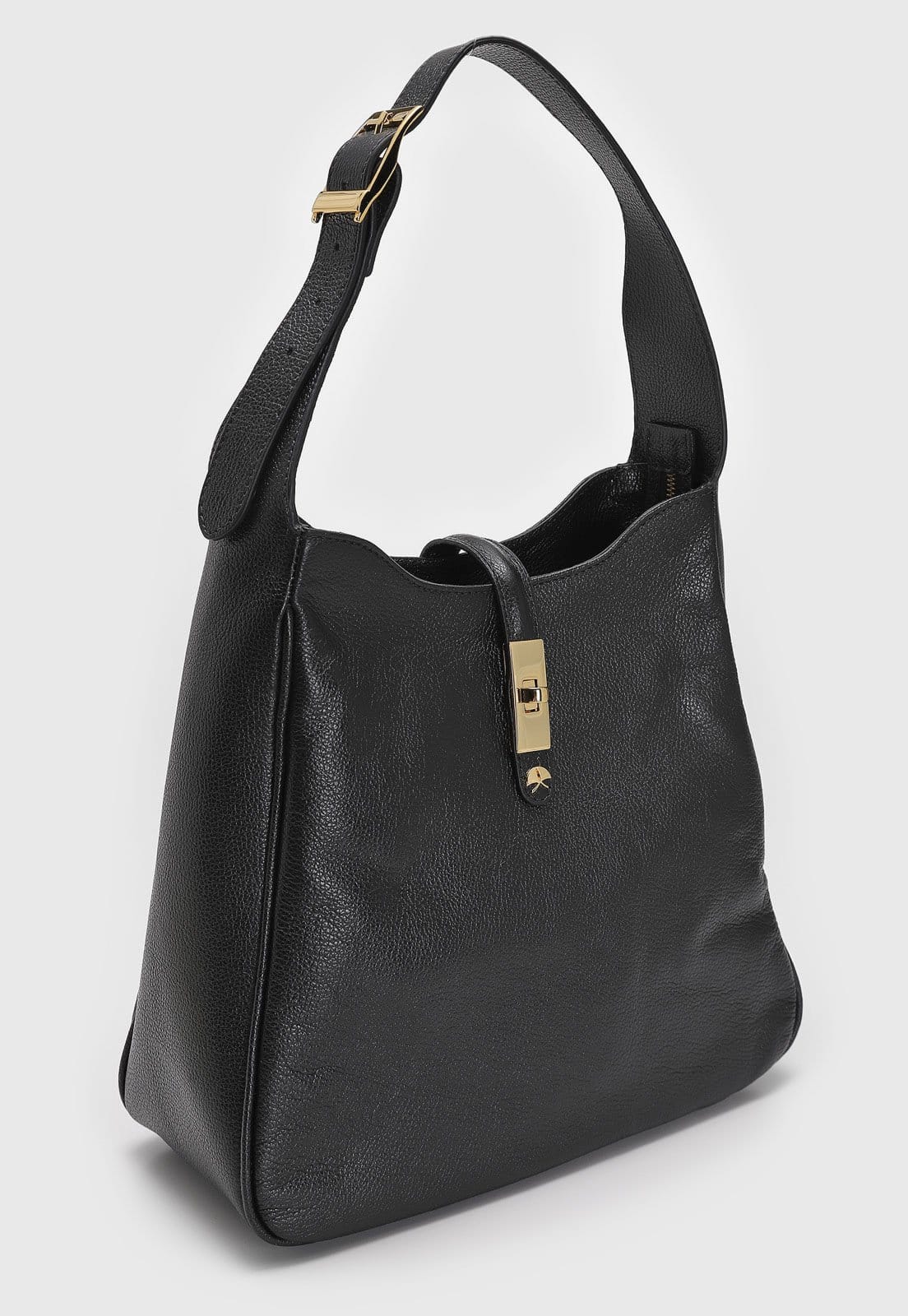 Vista 2 Bolsa Luiza Barcelos Tiracolo Lisa Preta Luiza Barcelos preto