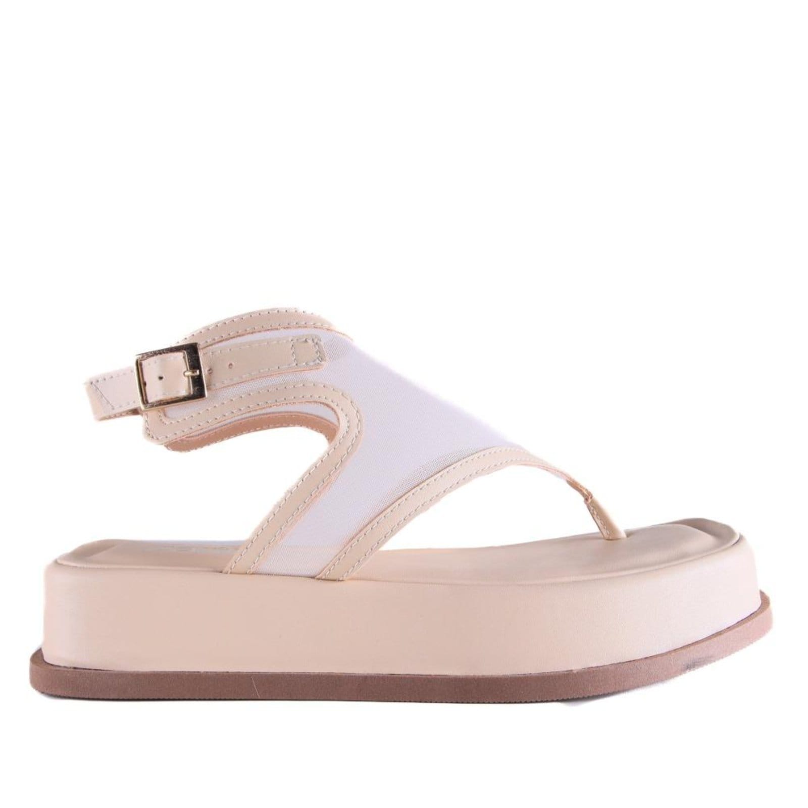 Sandália Feminina Zariff Plataforma 2052.4662 Bege