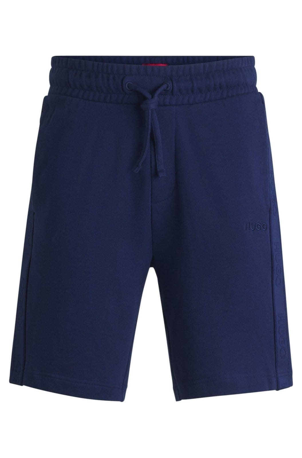 Shorts Em Terry De Algodão Com Fita De Logo Escuro - P-S