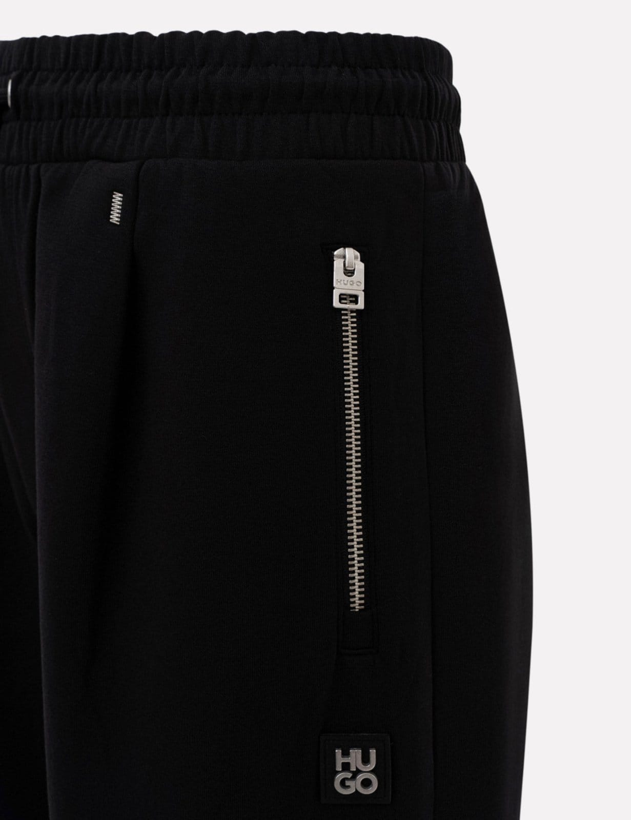 Vista 2 Calça Hugo Boss Masculina Moletom Regular Dargenpan Preta Hugo Boss preto