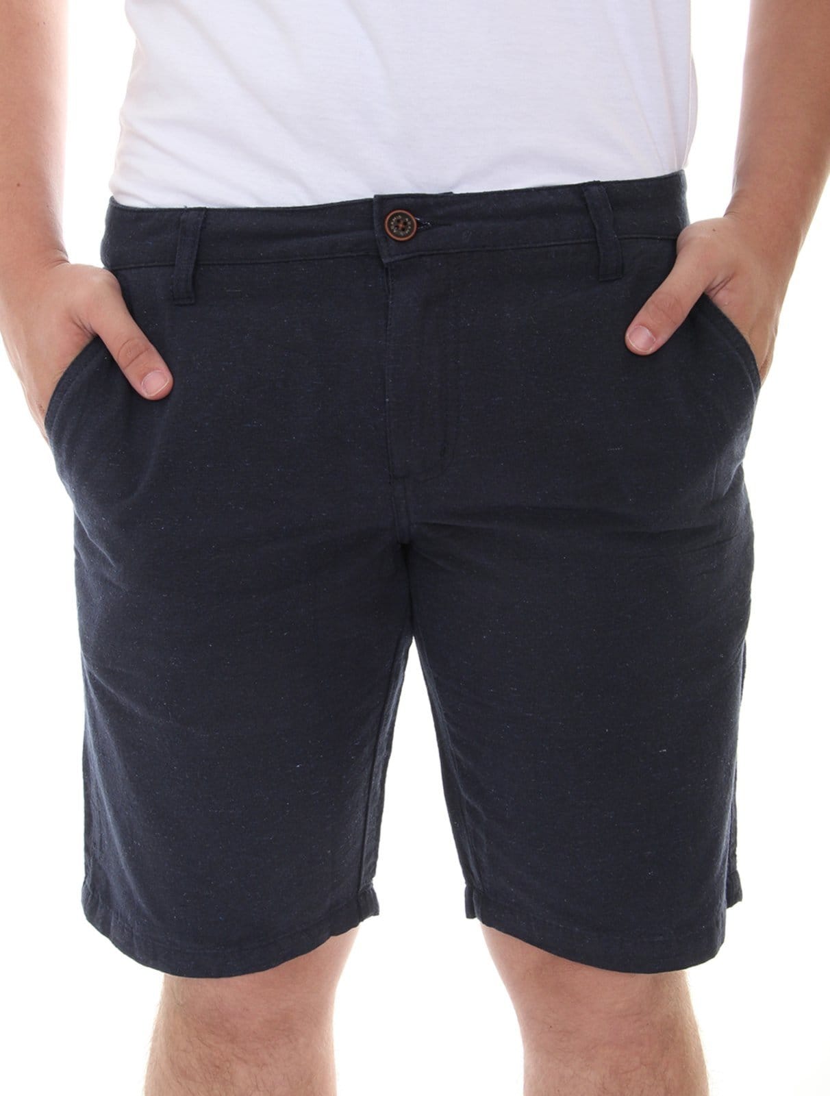 Vista principal Bermuda Aramis Masculina Sarja Chino Eco Aramis azul marinho